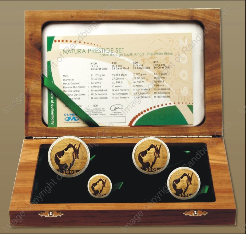 2009_Gold_Proof_Rhino_Natura_Presige_Set_open_box_Coins_ob