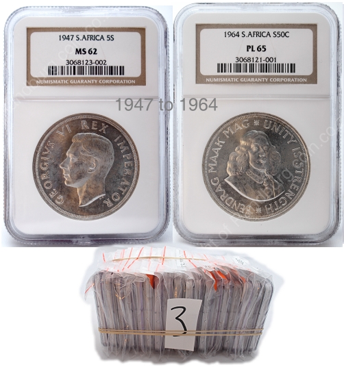 1947_to_1965_Silver_5_Shilling_Crown_Set3