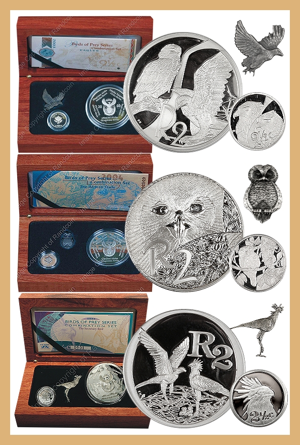 2003_2004_2006_Silver_R2_and_Tickey_Combo_Birds_of_Prey_Series_set