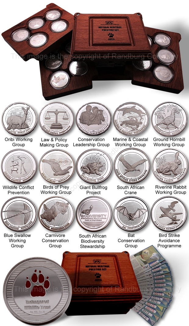 006_Sterling_Silver_15_Medallion_Natural_Heritage_Endangered_Wildlife_Trust_Prestige_Set