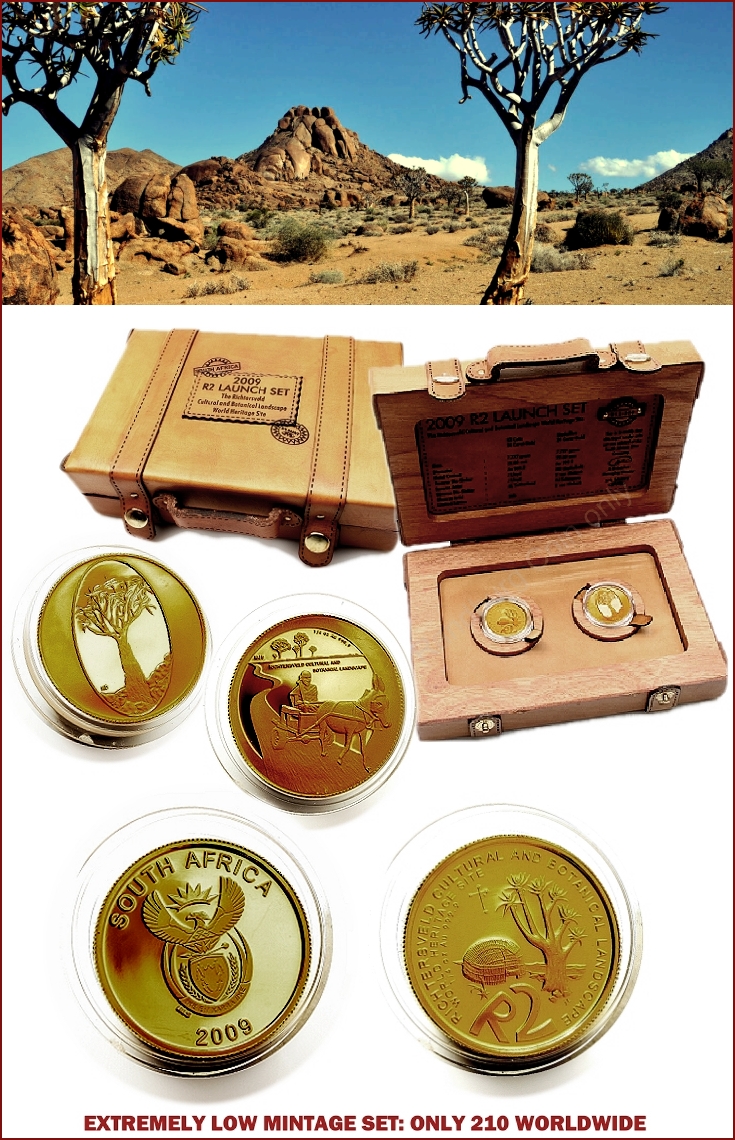 2009_Heritage_Gold_R2_Quarter_Ounce_Richtersveld_Launch_Se