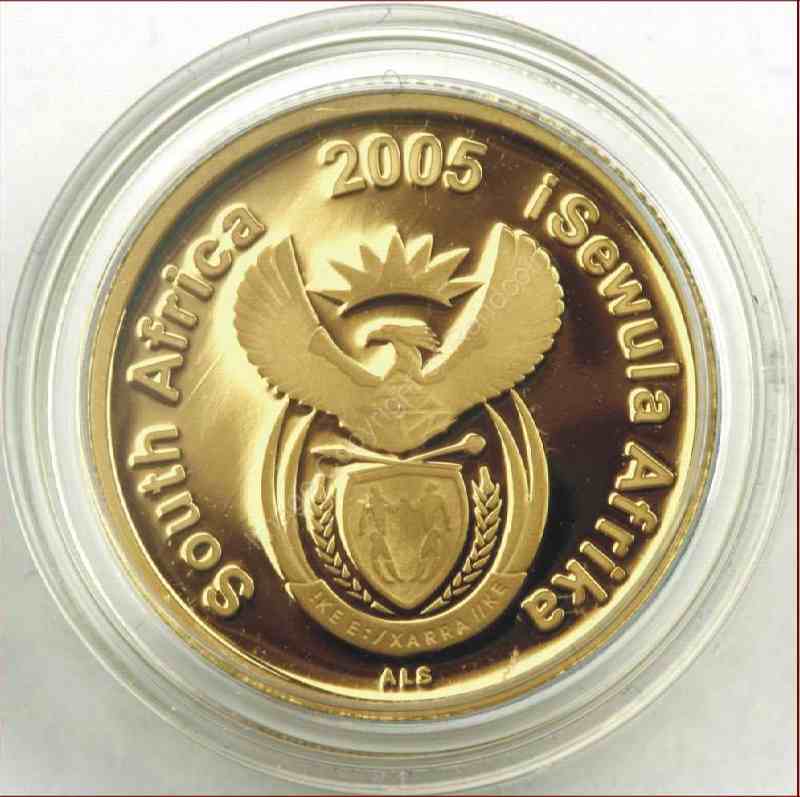 2005_Gold_One_Tenth_Cultural_Ndebele_Coin_ob
