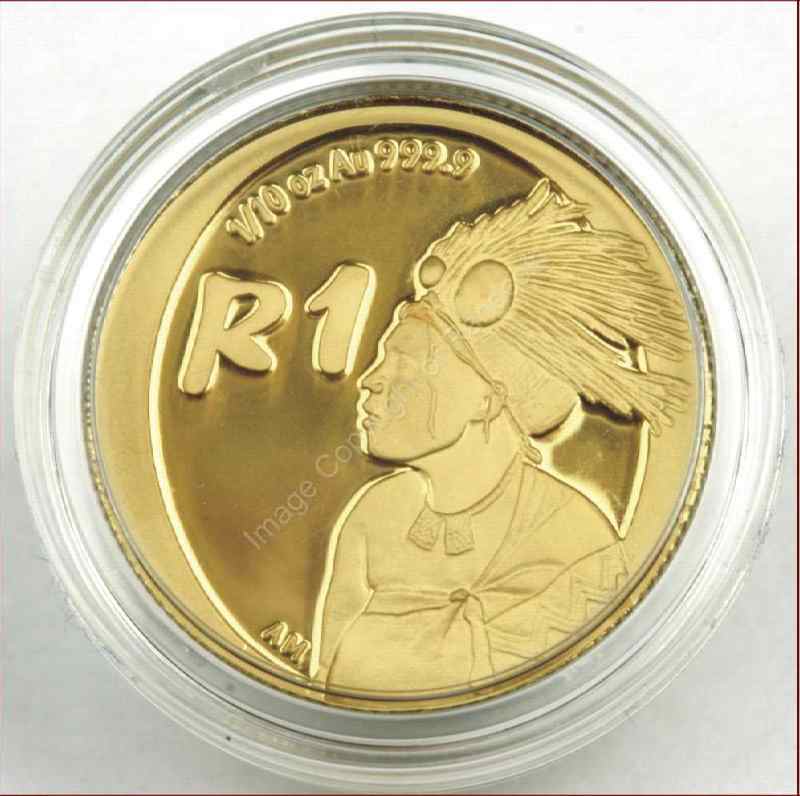 2006_Gold_One_Tenth_Cultural_emaSwati_Coin_rev.