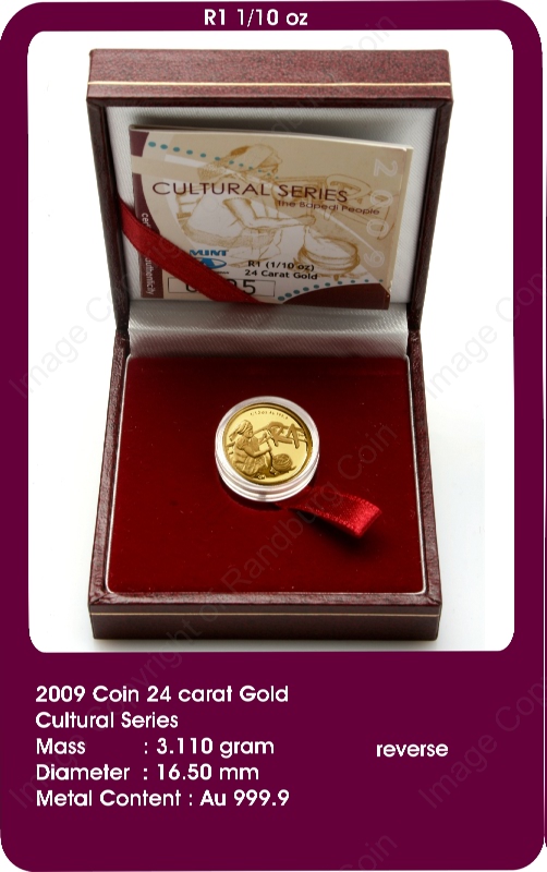 2009_SA_Mint_GOLD_R1_Proof_Cultural_Series_Bapedi_People_open_box_rev