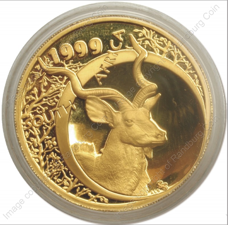 1999_Natura_Launch_Kudu_1_oz_Gold_Sabi_Sabi_coin_ob