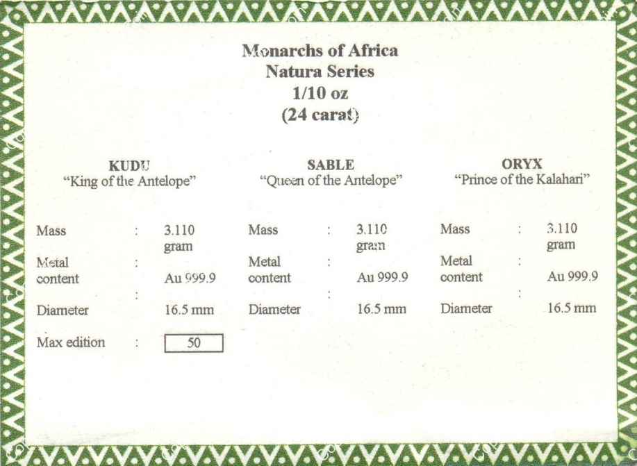 1999_to_2001_Tenth_oz_Millenium_Monarch_Set_Cert_rev