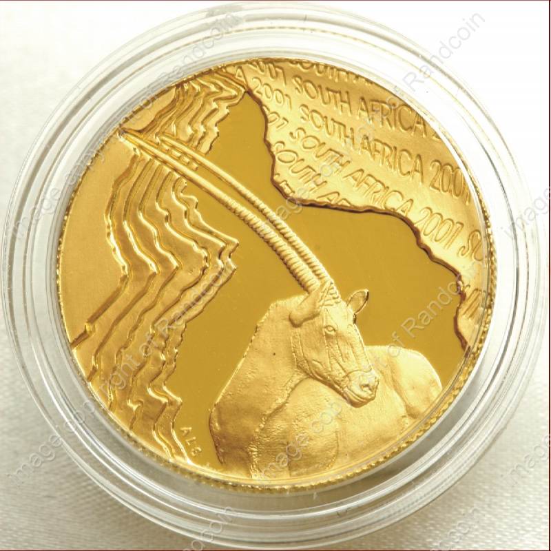 2001_Gold_Natura_Oryx_Quarter_Coin_ob