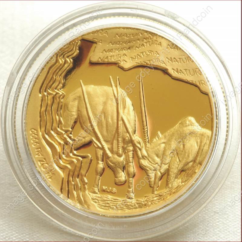 2001_Gold_Natura_Oryx_Quarter_Coin_rev