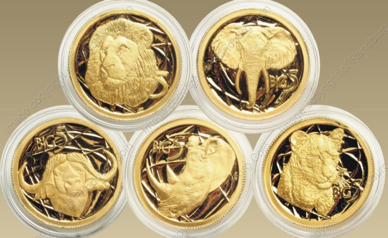 2002_Gold_Big_Five_Medallion_Coins_rev