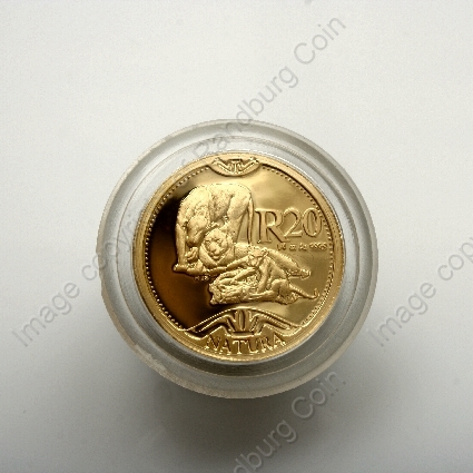 2003_Gold_Natura_Lion_1oz_to_Tenth_Coin_Velvet_Set_Quarter_oz_coin_rev
