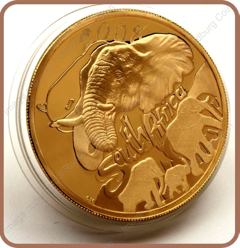 2008_Natura_Elephant_1_oz_Gold_Coin_Figurine_Edition_ob