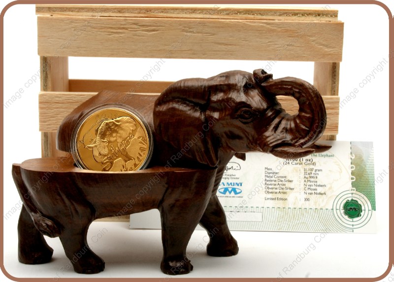 2008_Natura_Elephant_1_oz_Gold_Coin_Figurine_crate_ob