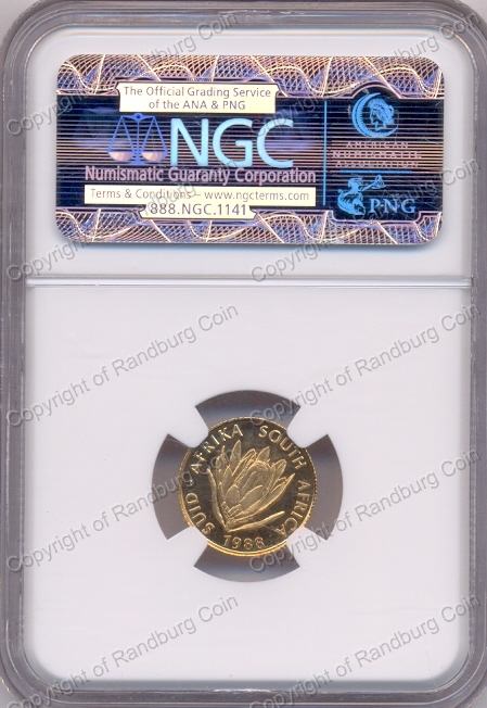 1988_Gold_Proof_Protea_Dias_Tenth_oz_NGC_PF67_rev