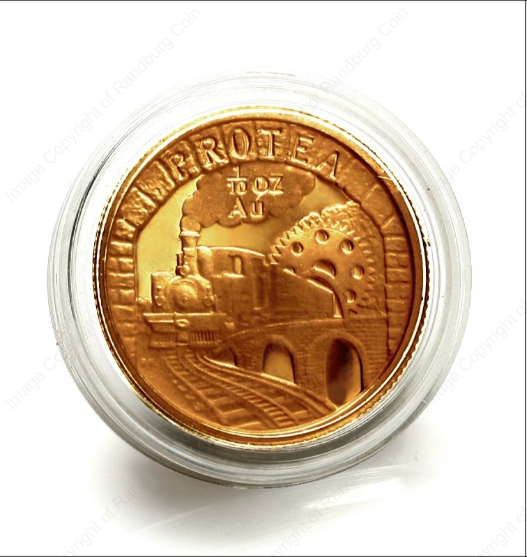 1995_Gold_Protea_1_Tenth_Railway_coin_rev