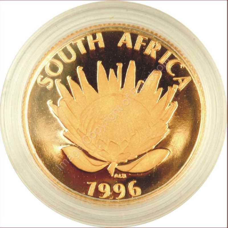 1996_Gold_Protea_1_Tenth_Constitution_coin_ob