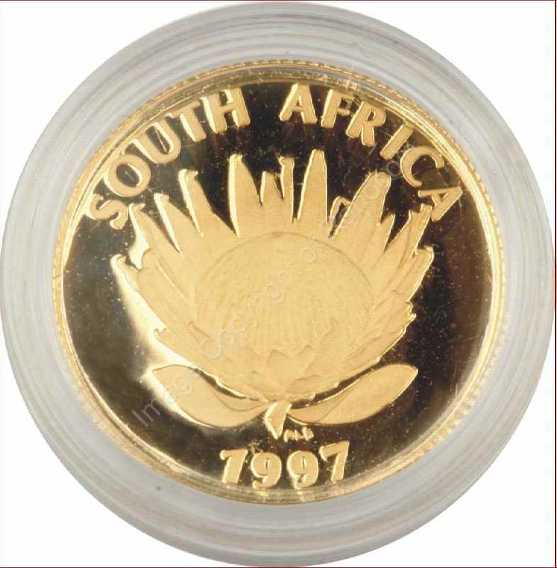 1997_Gold_Protea_1_Tenth_Woman_coin_ob