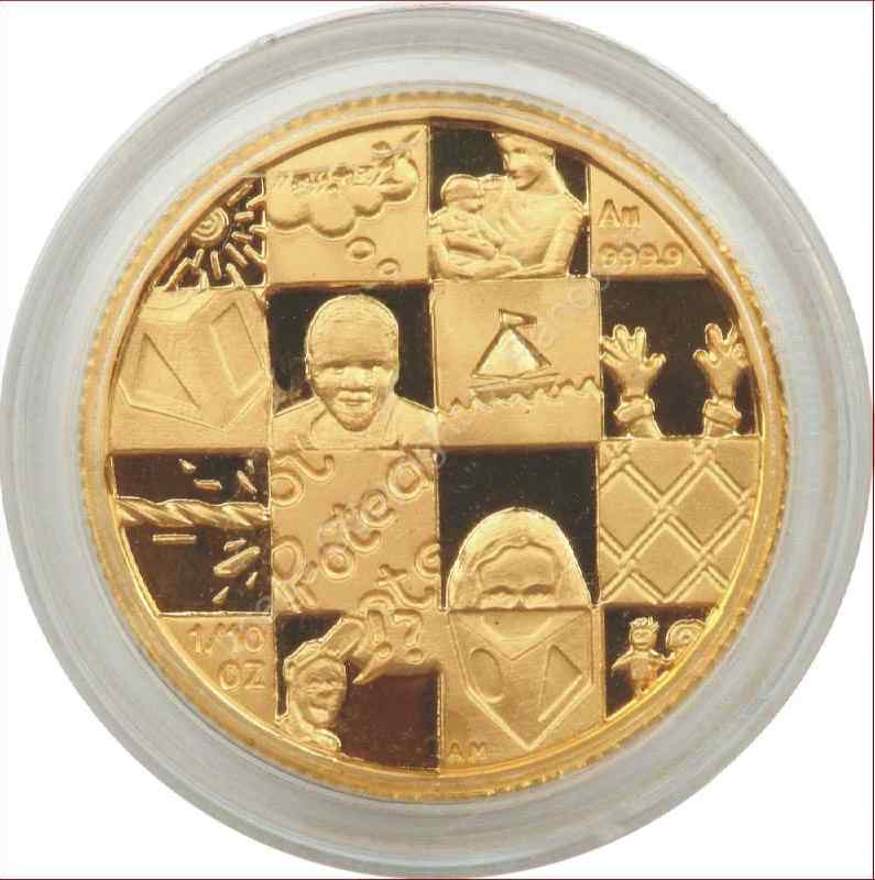 1998_Gold_Protea_1_Tenth_YOC_coin_rev