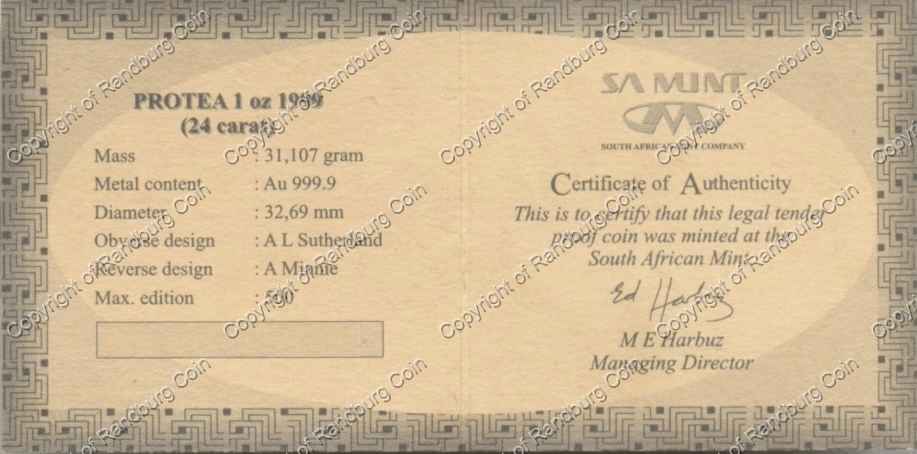1999_Gold_Proof_Protea_Mining_1oz_Cert_rev.jpg