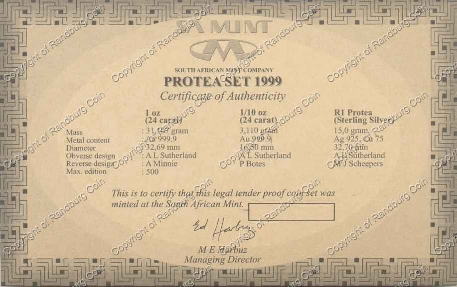 1999_Gold_Proof_Protea_Mining_in_SA_set_Cert_ob.jpg