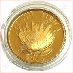 2005_R5_1tenth_oz_Luthuli_Protea_Peace_coin_ob