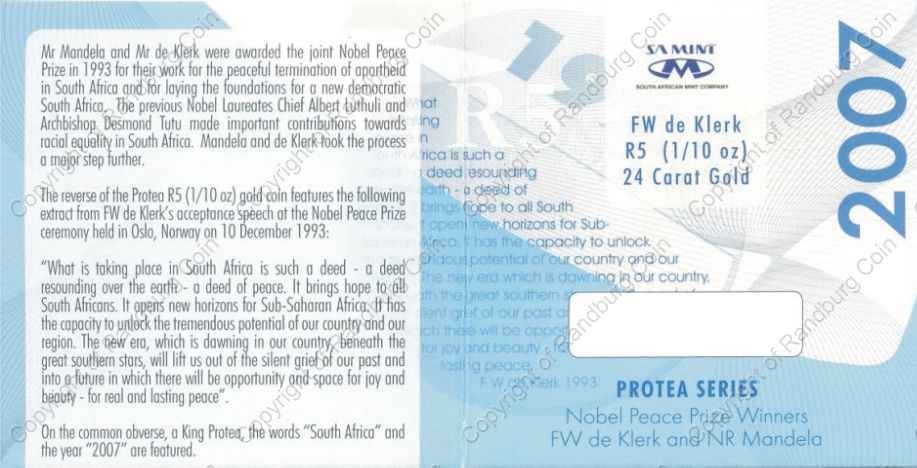 2007_R5_Tenth_oz_de_Klerk_Protea_Peace_Cert_ob.jpg