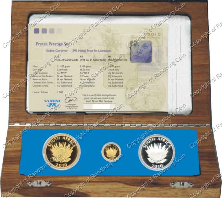 2010_Gold_Protea_Prestige_Set_Nadine_Gordimer_R25_R5_R1_box_ob.jpg