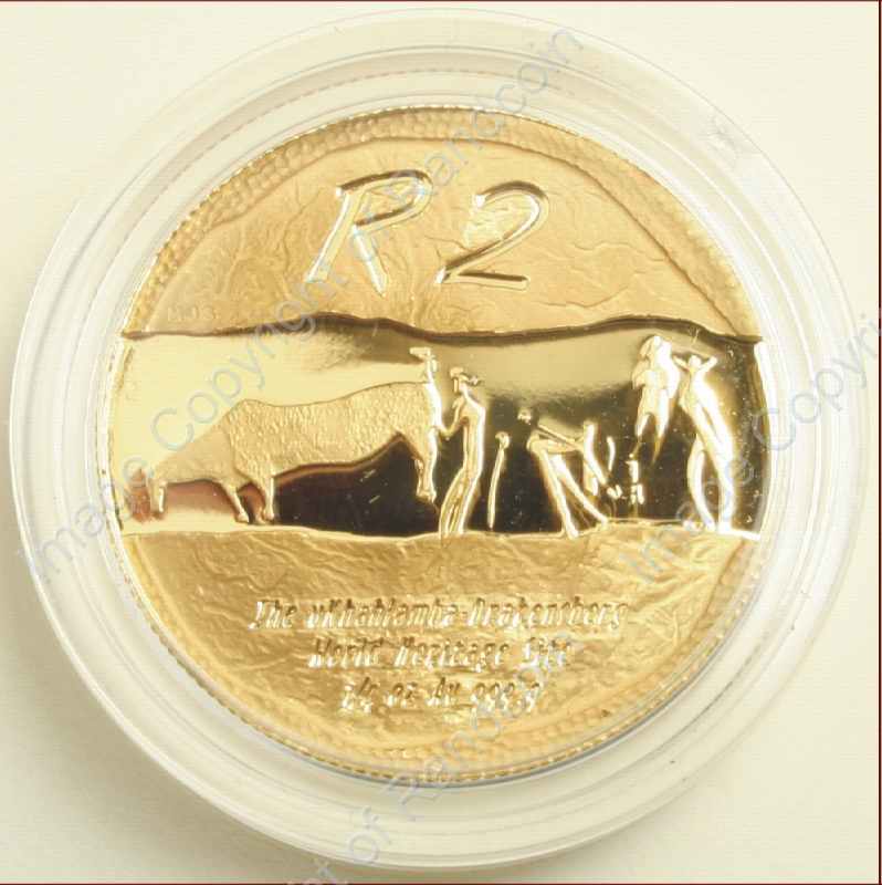 2004_Heritage_Gold_R2_Quarter_Ounce_Drakensberg_coin_rev