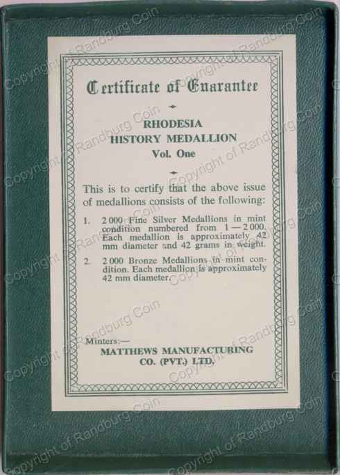 Rhodesia_History Silver Medallion_Vol_1_Cert