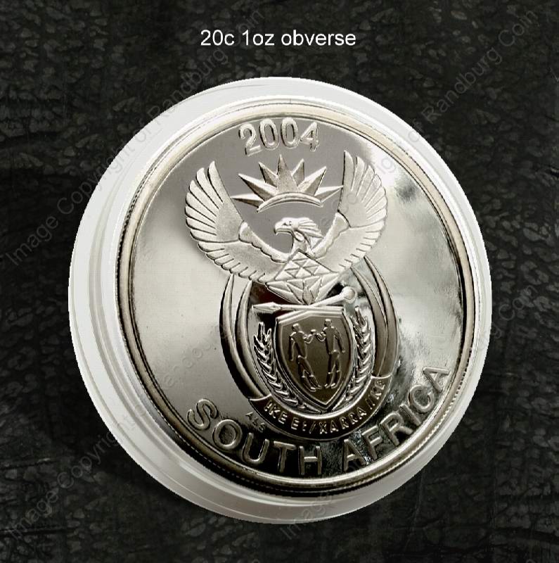 2004_SA_Silver_1oz_20c_Big_Five_X5_Coin_Set_in_Hide_Wallet_Leopold_2004_ob