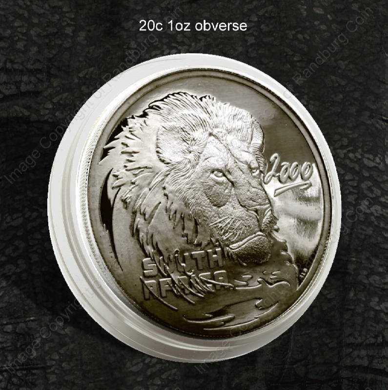 SA_Sets_Silver_Proof_Wildlife_4_BOB_WM/2004_SA_Silver_2oz_50c_Big_Five_X5_Coin_Set_in_Hide_Wallet_Lion_2000_ob