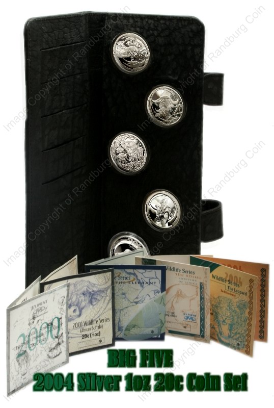 2004_SA_Silver_1oz_20c_Big_Five_X5_Coin_Set_in_Hide_Wallet_open_rev