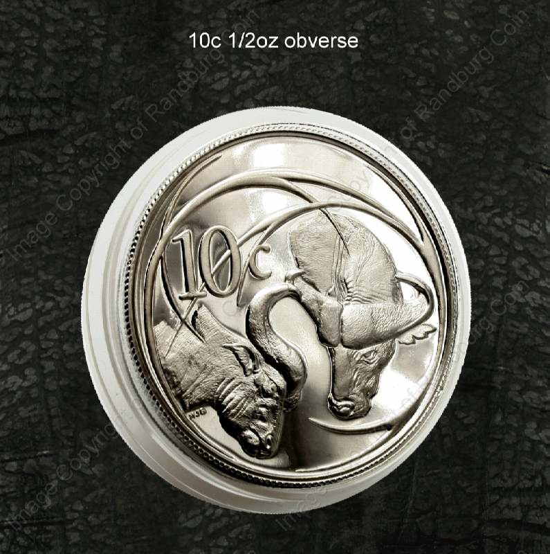 2004_SA_Silver_Half_oz_10c_Big_Five_X5_Coin_Set_in_Hide_Wallet_Buffalo_2001_rev
