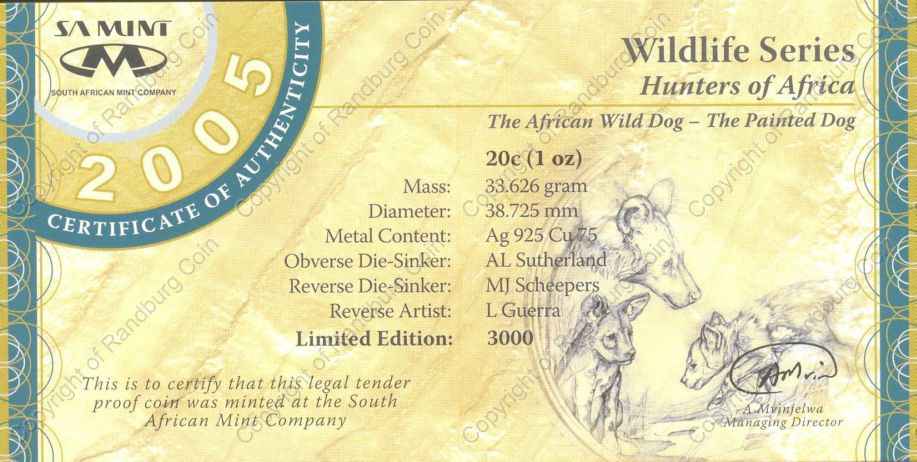 2005_Silver_Wildlife_Wild_Dog_20c_cert_rev.jpg
