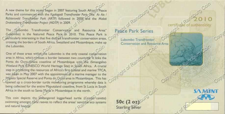 2010_Silver_Wildlife_Lubombo_Peace_Park_50c_Cert_ob.jpg