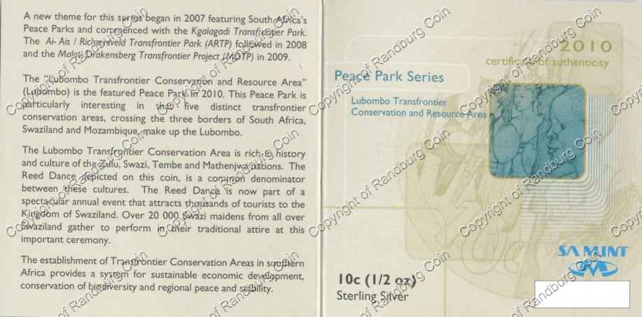 2010_Silver_Wildlife_Lubombo_Transfrontier_10c_Cert_ob.jpg