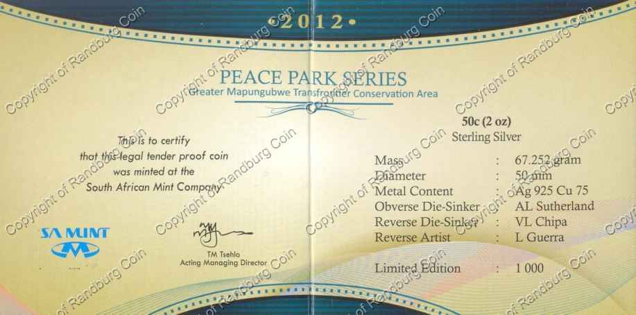 2012_Silver_Wildlife_Mapungubwe_Transfrontier_50c_Cert_rev.jpg