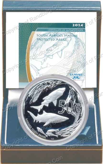 2014 Silver Wildlife Marine Protected Areas 50c Box rev