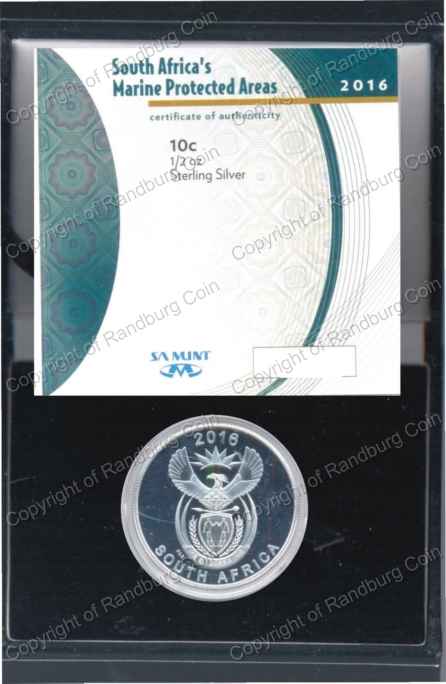 2016 Silver Wildlife Marine Protected Areas 10c Box ob