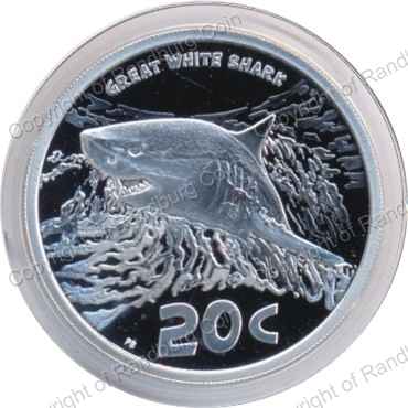 2016 Silver Wildlife Marine Protected Areas 20c Coin rev