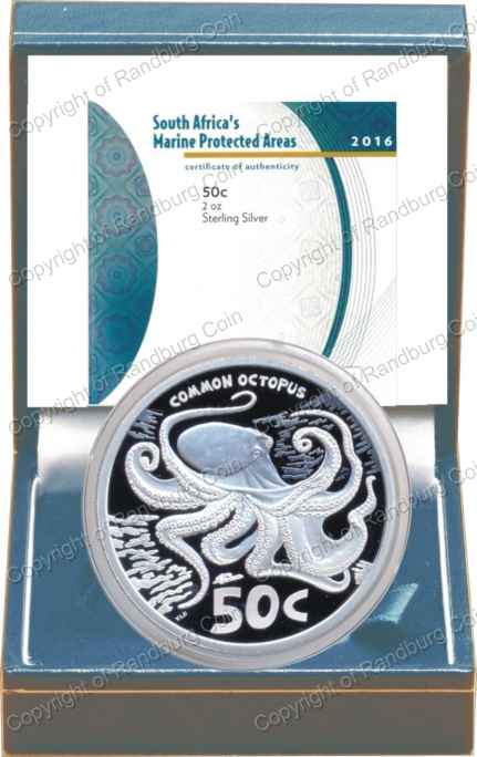 2016 Silver Wildlife Marine Protected Areas 50c Box rev