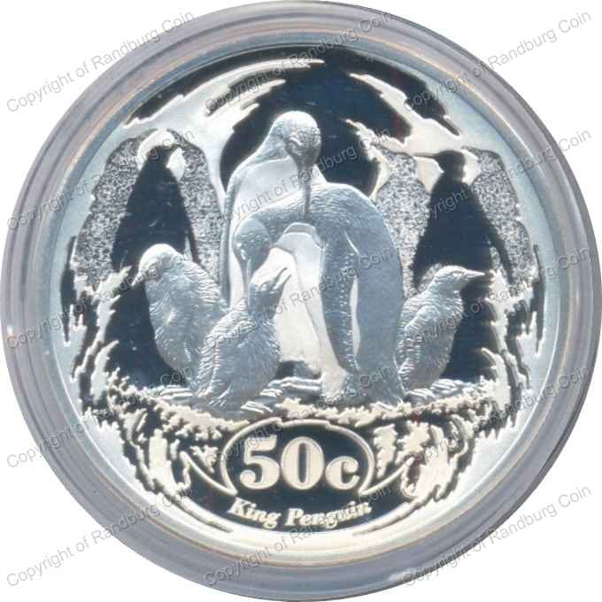 2017 Silver Wildlife Marine Protected Areas 50c Coin rev