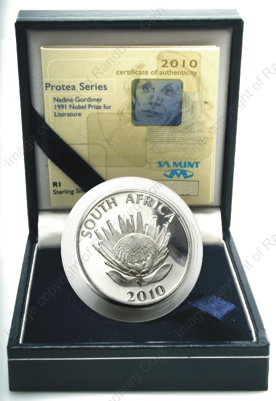 2010_Silver_R1_Proof_Protea_Gordimer_open_ob