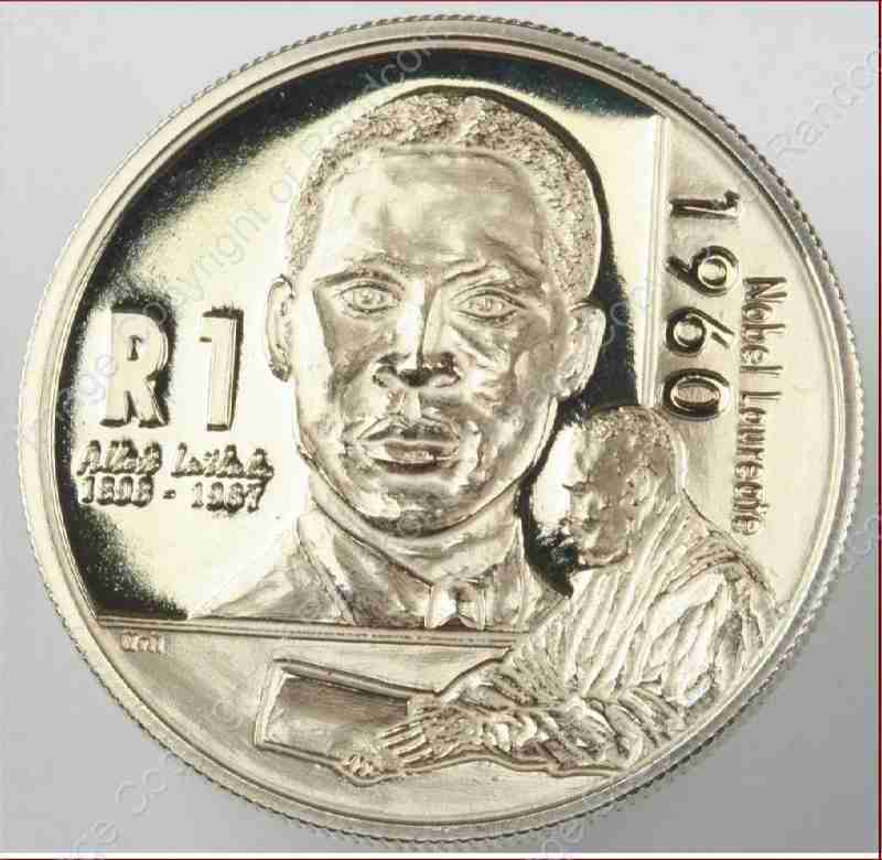 2005_Silver_R1_UNC_Protea_Luthuli_coin_rev