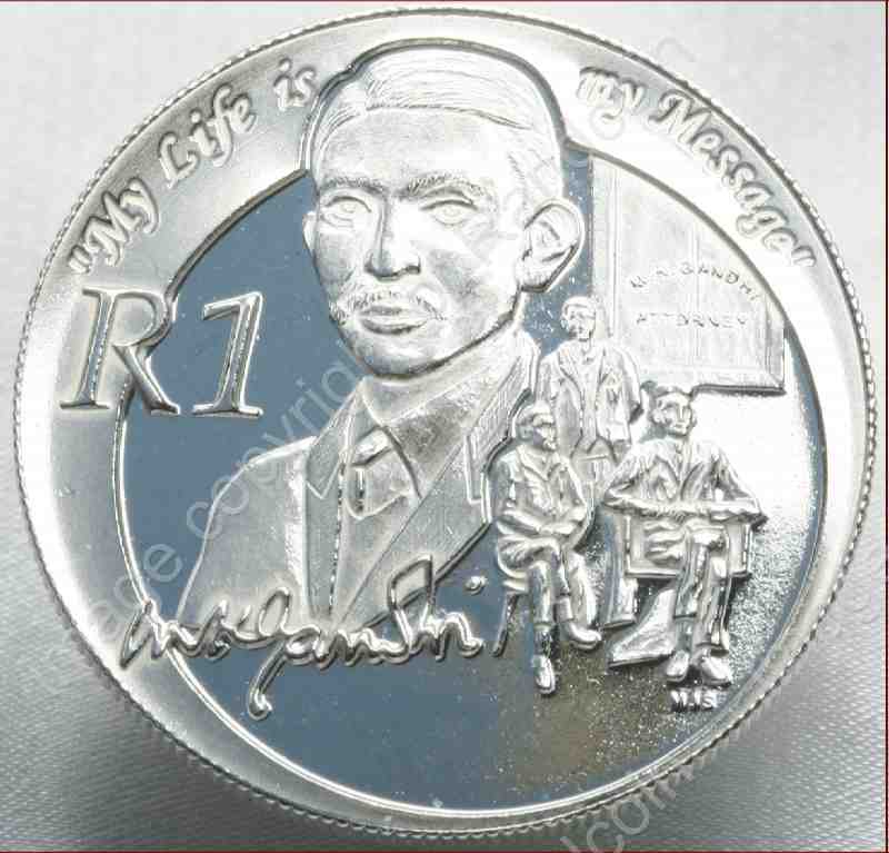 2008_Silver_R1_UNC_Protea_Gandhi_Coin_rev