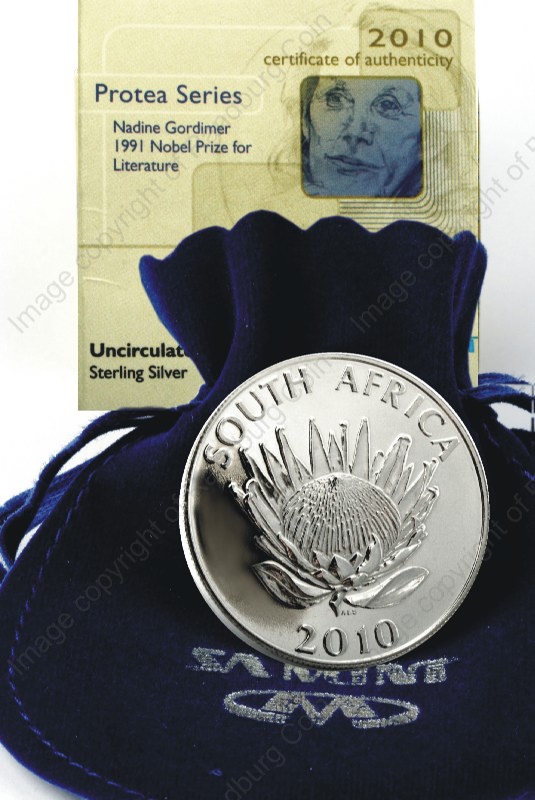 2010_Silver_R1_UNC_Protea_Gordimer_velvet_ob