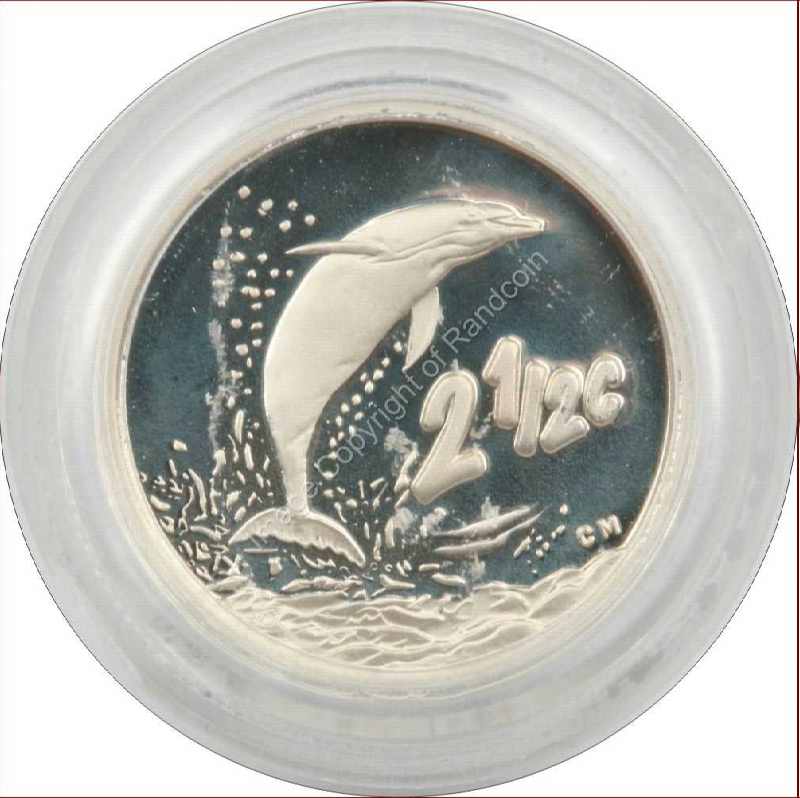 2001_Silver_2_Half_cent_Dolphin_coin_rev