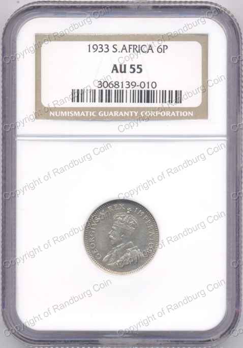 1933_SA_Sixpence_AU55_ob