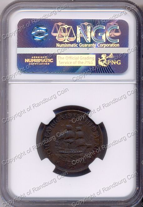 1935_SA_Half_Penny_AU55BN_rev