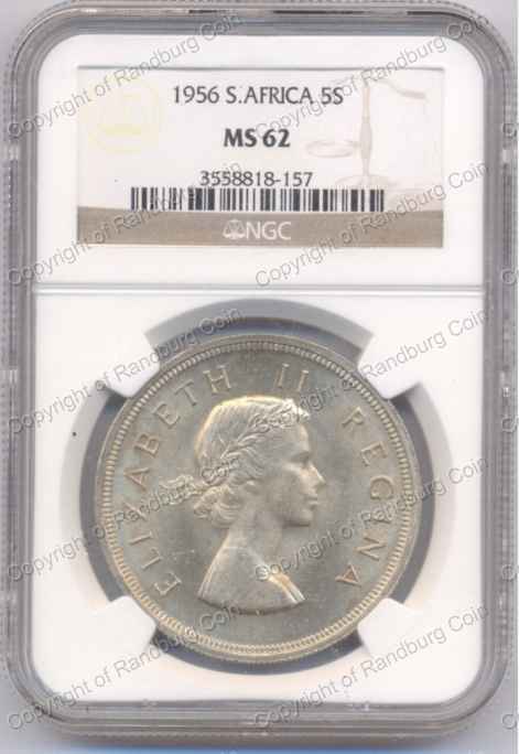 1956_SA_5_Shilling_MS62_ob