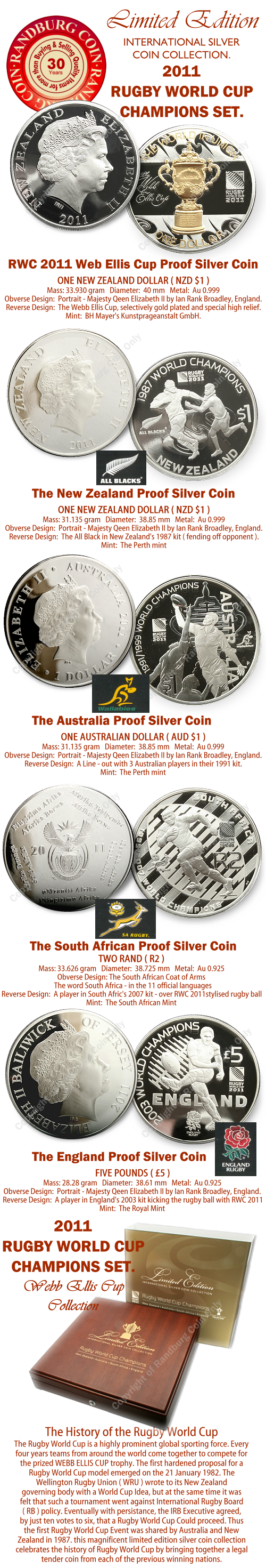 2011_Webb_Ellis_Rugby_World_Cup_Silver_Proof_Coin_Set